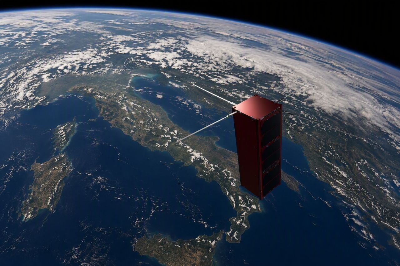 Il satellite sopra l'Italia